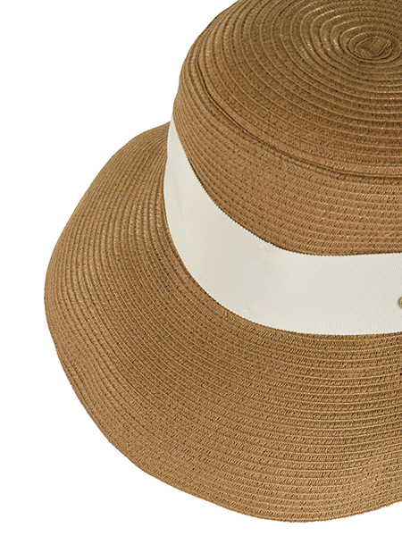 ｴﾚｶﾞﾝﾄﾌｪﾐﾆﾝなﾌﾞﾚｰﾄﾞﾘﾎﾞﾝﾊｯﾄ 詳細画像 ｵﾌﾎﾜｲﾄ系 4