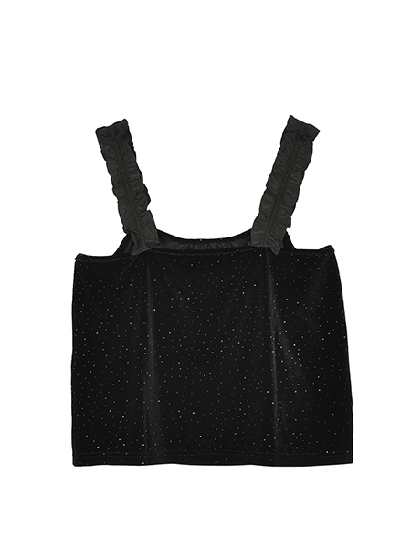 ﾍﾞﾛｱﾄﾞｯﾄのふりるｼｮﾙﾀﾞｰﾋﾞｽﾁｪ 詳細画像 ﾌﾞﾗｯｸ 2