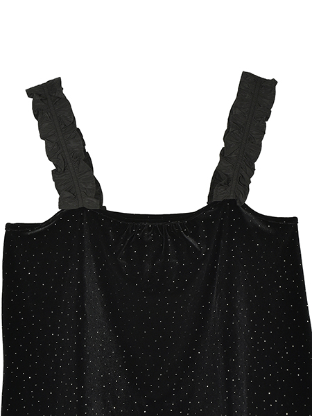 ﾍﾞﾛｱﾄﾞｯﾄのふりるｼｮﾙﾀﾞｰﾋﾞｽﾁｪ 詳細画像 ﾌﾞﾗｯｸ 3