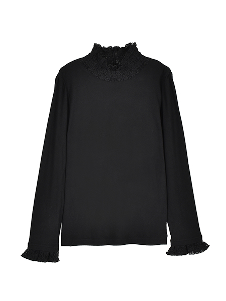 暖か柔らかﾌﾗﾜｰﾚｰｽﾌﾟﾙｵｰﾊﾞｰ 詳細画像 ﾌﾞﾗｯｸ 1