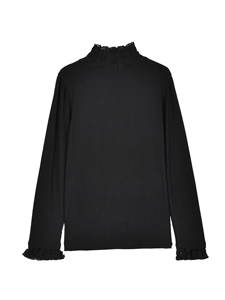 暖か柔らかﾌﾗﾜｰﾚｰｽﾌﾟﾙｵｰﾊﾞｰ 詳細画像 ﾌﾞﾗｯｸ 2