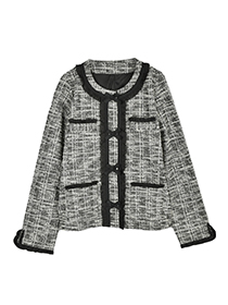 幸せﾘﾎﾞﾝ&ふりるの上品ﾂｲｰﾄﾞｼﾞｬｹｯﾄ