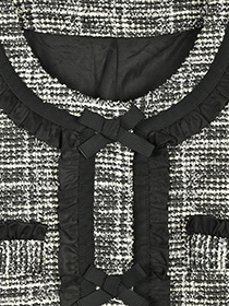 幸せﾘﾎﾞﾝ&ふりるの上品ﾂｲｰﾄﾞｼﾞｬｹｯﾄ 詳細画像