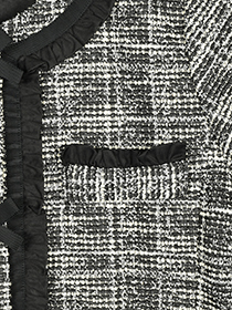 幸せﾘﾎﾞﾝ&ふりるの上品ﾂｲｰﾄﾞｼﾞｬｹｯﾄ 詳細画像