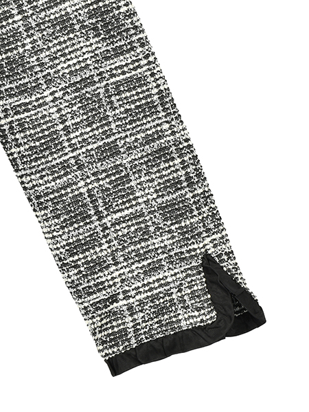 幸せﾘﾎﾞﾝ&ふりるの上品ﾂｲｰﾄﾞｼﾞｬｹｯﾄ 詳細画像 ﾌﾞﾗｯｸ 8