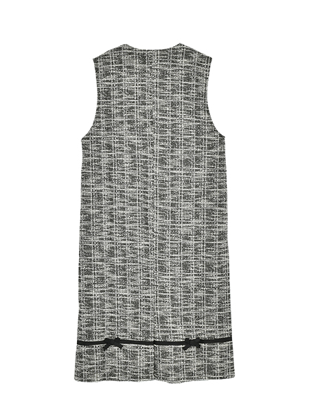 上品ﾘﾎﾞﾝﾂｲｰﾄﾞｼﾞｬﾝｽｶ 詳細画像 ﾌﾞﾗｯｸ 2