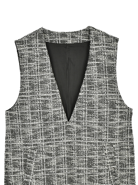 上品ﾘﾎﾞﾝﾂｲｰﾄﾞｼﾞｬﾝｽｶ 詳細画像 ﾌﾞﾗｯｸ 3