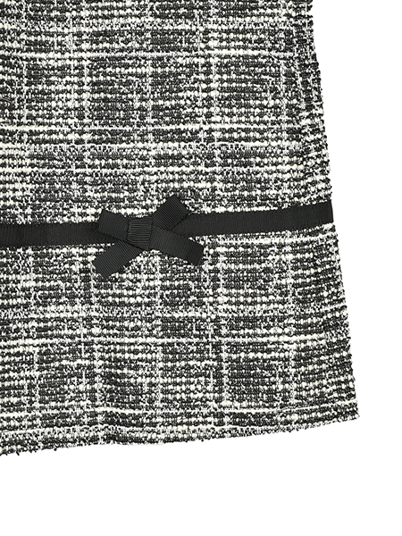 上品ﾘﾎﾞﾝﾂｲｰﾄﾞｼﾞｬﾝｽｶ 詳細画像 ﾌﾞﾗｯｸ 6