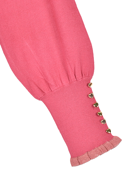 ｴﾚｶﾞﾝﾄﾊﾟﾌなﾚﾃﾞｨﾆｯﾄﾌﾟﾙｵｰﾊﾞｰ 詳細画像 ﾋﾟﾝｸ 4