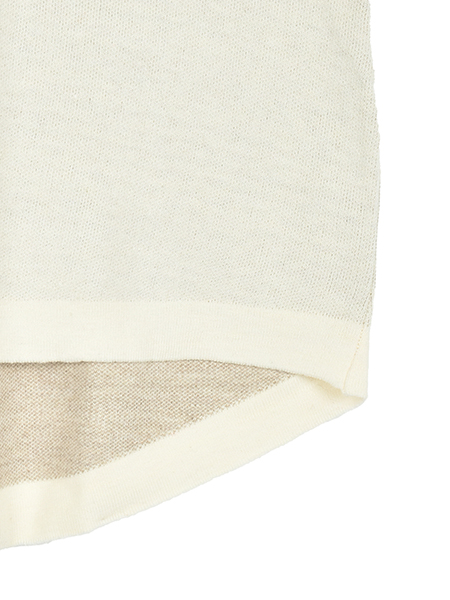 Bonjourなﾊﾟｰﾙﾋﾞｼﾞｭｰﾆｯﾄﾌﾟﾙｵｰﾊﾞｰ 詳細画像 ｵﾌﾎﾜｲﾄ 5