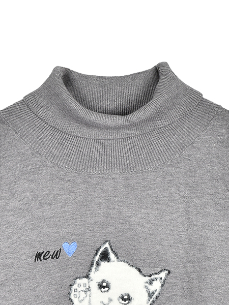 CUTEｱﾆﾏﾙﾆｯﾄｼﾞｬｶｰﾄﾞﾌﾟﾙｵｰﾊﾞｰ 詳細画像 杢ｸﾞﾚｰ 3