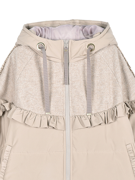 異素材MIXの中わたふりるﾌﾞﾙｿﾞﾝ 詳細画像 ｸﾞﾚｰｼﾞｭ 3