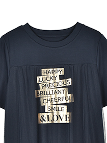 HAPPYﾒｯｾｰｼﾞのTｼｬﾂﾁｭｰﾙﾜﾝﾋﾟｰｽ 詳細画像
