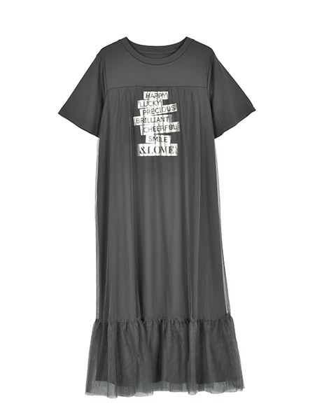 HAPPYﾒｯｾｰｼﾞのTｼｬﾂﾁｭｰﾙﾜﾝﾋﾟｰｽ 詳細画像 ﾁｬｺｰﾙ 1