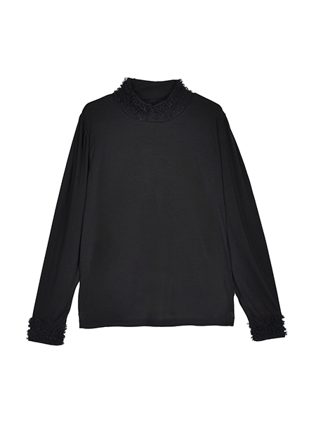 HAPPYふりるの万能ﾌｪﾐﾆﾝﾌﾟﾙｵｰﾊﾞｰ 詳細画像 ﾌﾞﾗｯｸ 1