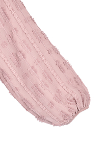 ﾁｭｰﾙﾓﾁｰﾌ刺繍のﾌｪﾐﾆﾝﾌﾟﾙｵｰﾊﾞｰ 詳細画像