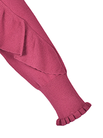 大人ﾌｪﾐﾆﾝなﾗｯﾌﾙふりるﾆｯﾄﾌﾟﾙｵｰﾊﾞｰ 詳細画像