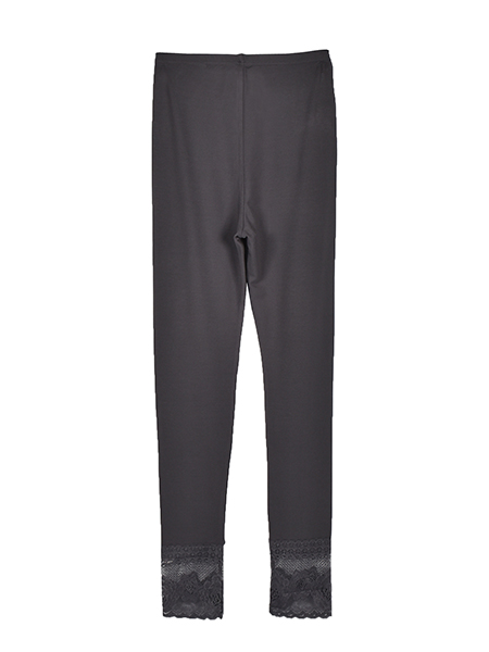 足元まで華やかな裾ｶﾒﾘｱﾚｰｽﾚｷﾞﾝｽ 詳細画像 ﾁｬｺｰﾙ 2