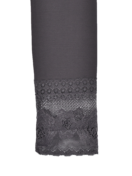 足元まで華やかな裾ｶﾒﾘｱﾚｰｽﾚｷﾞﾝｽ 詳細画像 ﾁｬｺｰﾙ 4