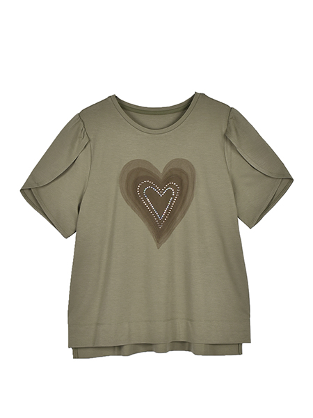 ｷﾗｷﾗﾊｰﾄﾁｭｰﾙTｼｬﾂ 詳細画像 ｶｰｷ 1