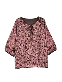 大人ﾌﾗﾜｰﾘｰﾌの上品ｶﾌﾀﾝﾌﾞﾗｳｽ 詳細画像