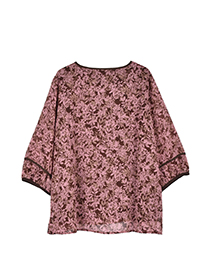 大人ﾌﾗﾜｰﾘｰﾌの上品ｶﾌﾀﾝﾌﾞﾗｳｽ 詳細画像