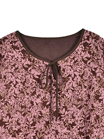 大人ﾌﾗﾜｰﾘｰﾌの上品ｶﾌﾀﾝﾌﾞﾗｳｽ 詳細画像