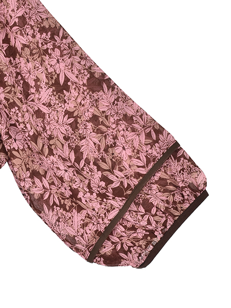 大人ﾌﾗﾜｰﾘｰﾌの上品ｶﾌﾀﾝﾌﾞﾗｳｽ 詳細画像 ﾋﾟﾝｸ系 4