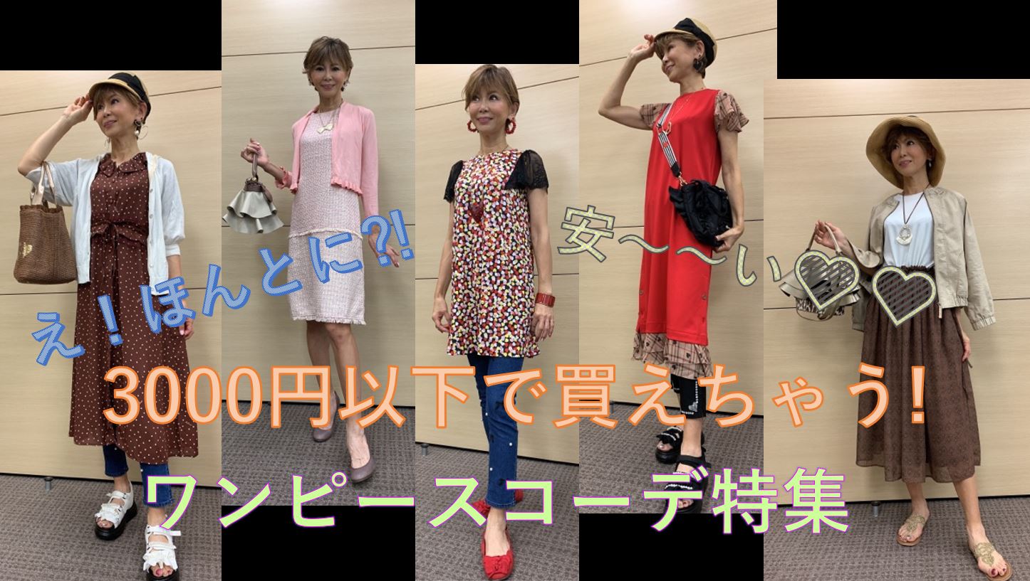 びっくり!!3000円以下で買えちゃう⁈激安ワンピースコーデ