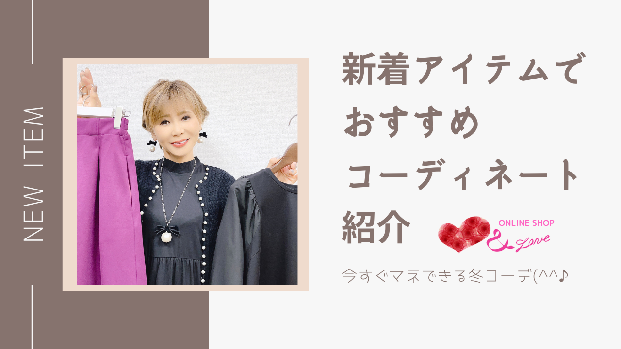 【冬コーデ】【新着アイテム！】新着アイテムでおすすめでコーディネート紹介♬